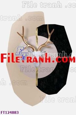 File tranh gốc in trần nhà File tranh bộ hiện đại FT124883 3D