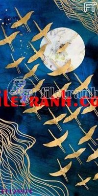 File in lụa File tranh bộ hiện đại FT124974 (hoa văn) File tranh bộ hiện đại FT124974