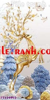 File in lụa File tranh bộ hiện đại FT124992 (hoa văn) File tranh bộ hiện đại FT124992