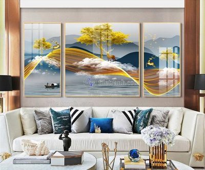 File PSD in ấn File tranh hiện đại pha lê gương FT125 (chất lượng cao)