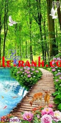 File in lụa File tranh bộ hiện đại FT125003 (phong cảnh) File tranh bộ hiện đại FT125003