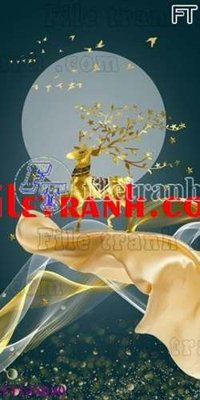 File gốc File tranh bộ hiện đại FT125020 (in tráng gương) ốp tường