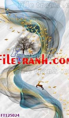 File gốc File tranh bộ hiện đại FT125024 (in ấn) màu sắc trung thực