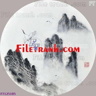 Hình ảnh file gốc in trần nhà File tranh bộ hiện đại FT125105