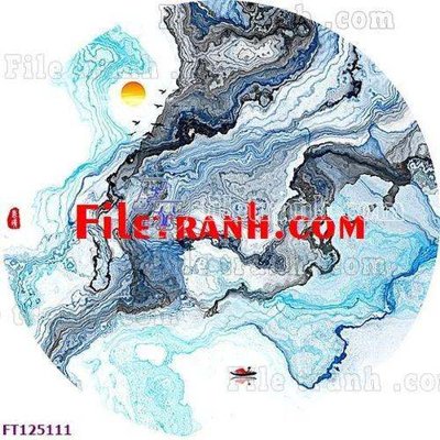 File in trần File tranh bộ hiện đại FT125111 (bản gốc) 5D