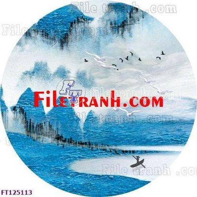File gốc File tranh bộ hiện đại FT125113 (in lụa) tranh phong thủy