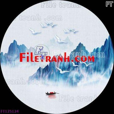 Download file File tranh bộ hiện đại FT125124 (gốc) in mica bàn thờ