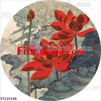 File gốc File tranh bộ hiện đại FT125140 (in tráng gương) ốp tường