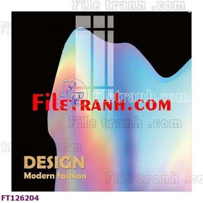 File in trần File tranh bộ hiện đại FT126204 (bản gốc) hoa văn