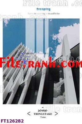 Download file gốc File tranh bộ hiện đại FT126282 (in lụa) hoa lá