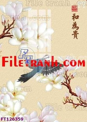 File gốc in mica File tranh bộ hiện đại FT126359 chất lượng