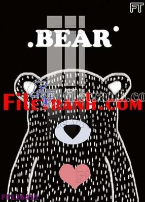 File in trần File tranh bộ hiện đại FT126411 (file gốc) phong thủy