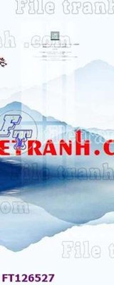 File gốc in ấn File tranh bộ hiện đại FT126527 độ phân giải cao