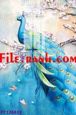 File in trần File tranh bộ hiện đại FT126619 (bản gốc) hoa văn