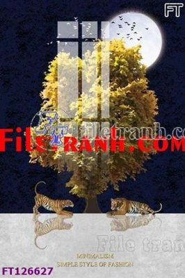 Tải file gốc File tranh bộ hiện đại FT126627 dùng cho in ấn