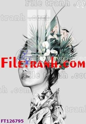 File tranh File tranh bộ hiện đại FT126795 (bản gốc) treo phòng ăn