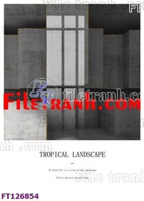 Tải file File tranh bộ hiện đại FT126854 (gốc) chủ đề hoa sen