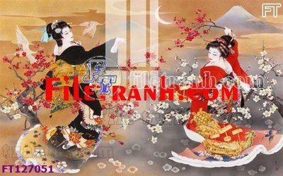 File ảnh File tranh bộ hiện đại FT127051 (gốc) in decal dán tường