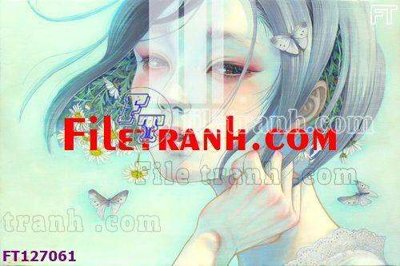 File gốc File tranh bộ hiện đại FT127061 (in lụa) tranh mã đáo