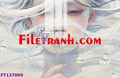 Ảnh gốc File tranh bộ hiện đại FT127090 (độ nét cao) in mica