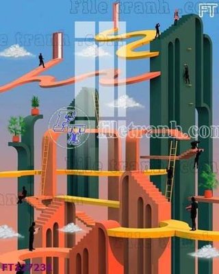 File tranh File tranh bộ hiện đại FT127231 (file gốc) chuẩn màu in