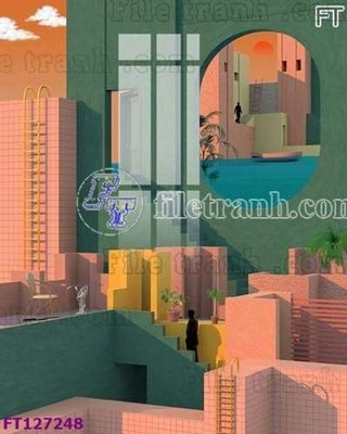 File PSD File tranh bộ hiện đại FT127248 (bản gốc) độ phân giải cao