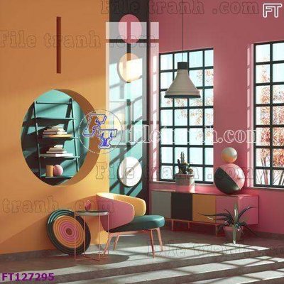 Chi tiết file ảnh File tranh bộ hiện đại FT127295 sắc nét