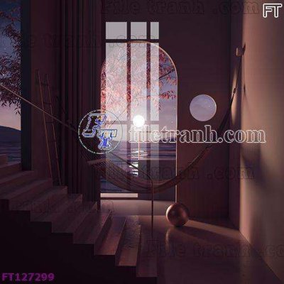 File tranh File tranh bộ hiện đại FT127299 (bản gốc) trang trí văn phòng