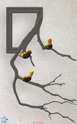 Download file gốc Tranh trang trí lối vào FT15051 (in lụa) cao cấp