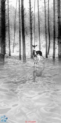 File in lụa Tranh trang trí lối vào FT15094 (phong cảnh) Tranh trang trí lối vào FT15094