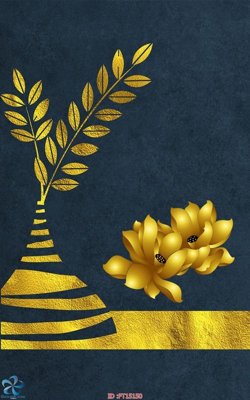 File tranh Tranh trang trí lối vào FT15150 (bản gốc) in lụa dán tường