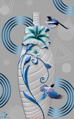 File tranh Tranh trang trí lối vào FT15226 (gốc) in vải canvas