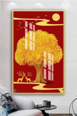 File tranh Tranh trang trí lối vào FT15248 (bản gốc) treo quán cafe