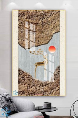 File tranh Tranh trang trí lối vào FT15273 (gốc) chủ đề trừu tượng