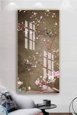 File ảnh Tranh trang trí lối vào FT15328 (gốc) in decal dán tường