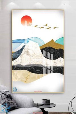 Download file gốc Tranh trang trí lối vào FT15330 (in mica) 3D