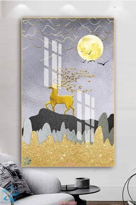 File gốc in tráng gương Tranh trang trí lối vào FT15372 chi tiết