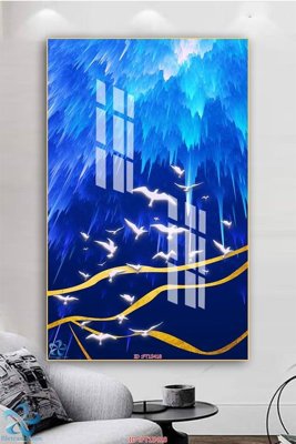 File in ấn Tranh trang trí lối vào FT15418 (bản gốc) cao cấp