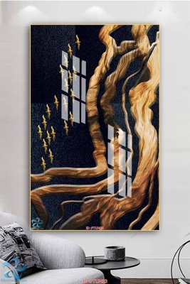 File PSD Tranh trang trí lối vào FT15433 (bản gốc) đã tách nền