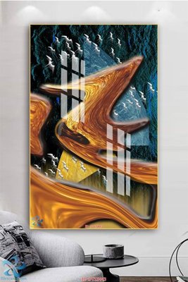 File in trần Tranh trang trí lối vào FT15443 (file gốc) xuyên sáng