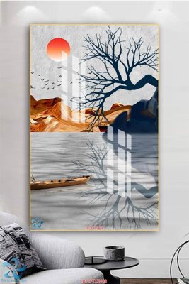 File gốc Tranh trang trí lối vào FT15448 cho in ấn và thiết kế