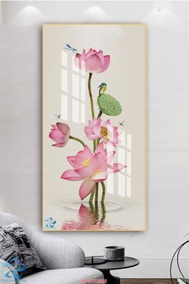 File tranh gốc PSD Tranh trang trí lối vào FT15515 còn nguyên layer