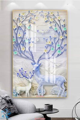 Tải file Tranh trang trí lối vào FT15523 (PSD) cho in tranh kính