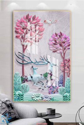 File gốc in ấn Tranh trang trí lối vào FT15541 chất lượng vượt trội