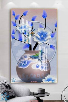 File in lụa Tranh trang trí lối vào FT15566 (hoa văn) Tranh trang trí lối vào FT15566