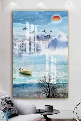 File PSD Tranh trang trí lối vào FT15570 (bản gốc) đã tách nền