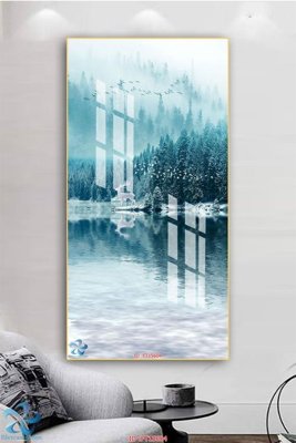 Tải file Tranh trang trí lối vào FT15604 (ảnh gốc) in tráng gương