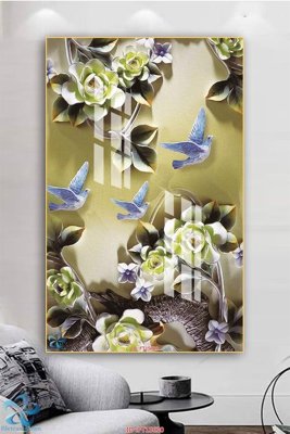 File in trần Tranh trang trí lối vào FT15630 (bản gốc) phong cảnh