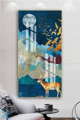 Ảnh gốc file in lụa Tranh trang trí lối vào FT15667 chi tiết