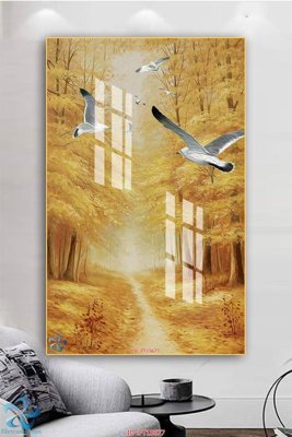 File gốc Tranh trang trí lối vào FT15677 (in 3D) nghệ thuật